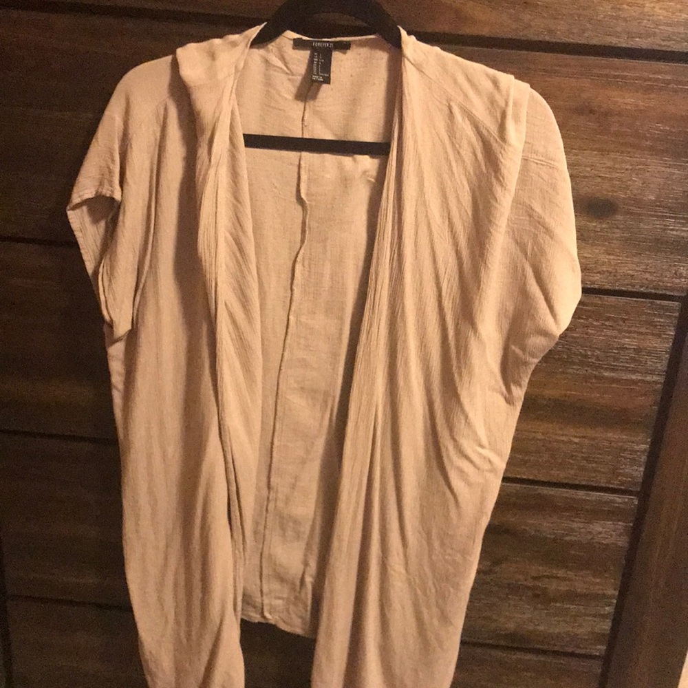 Forever 21 tan cardigan